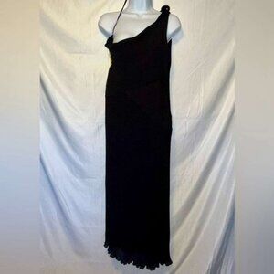 Elegant Black One-Shoulder Dress